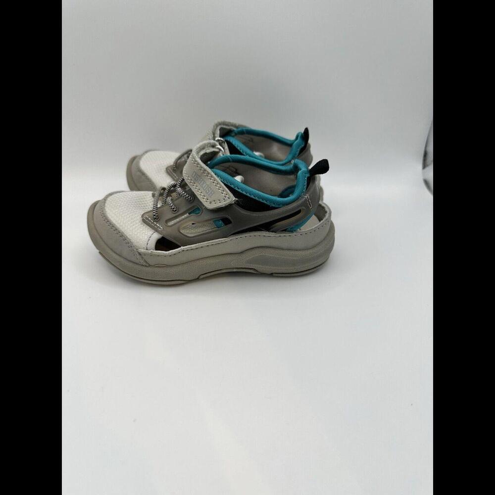 OshKosh Toddler Boys Sport Sandals Size 8M Beige/Khaki Gray Lightweight & Comfy‎